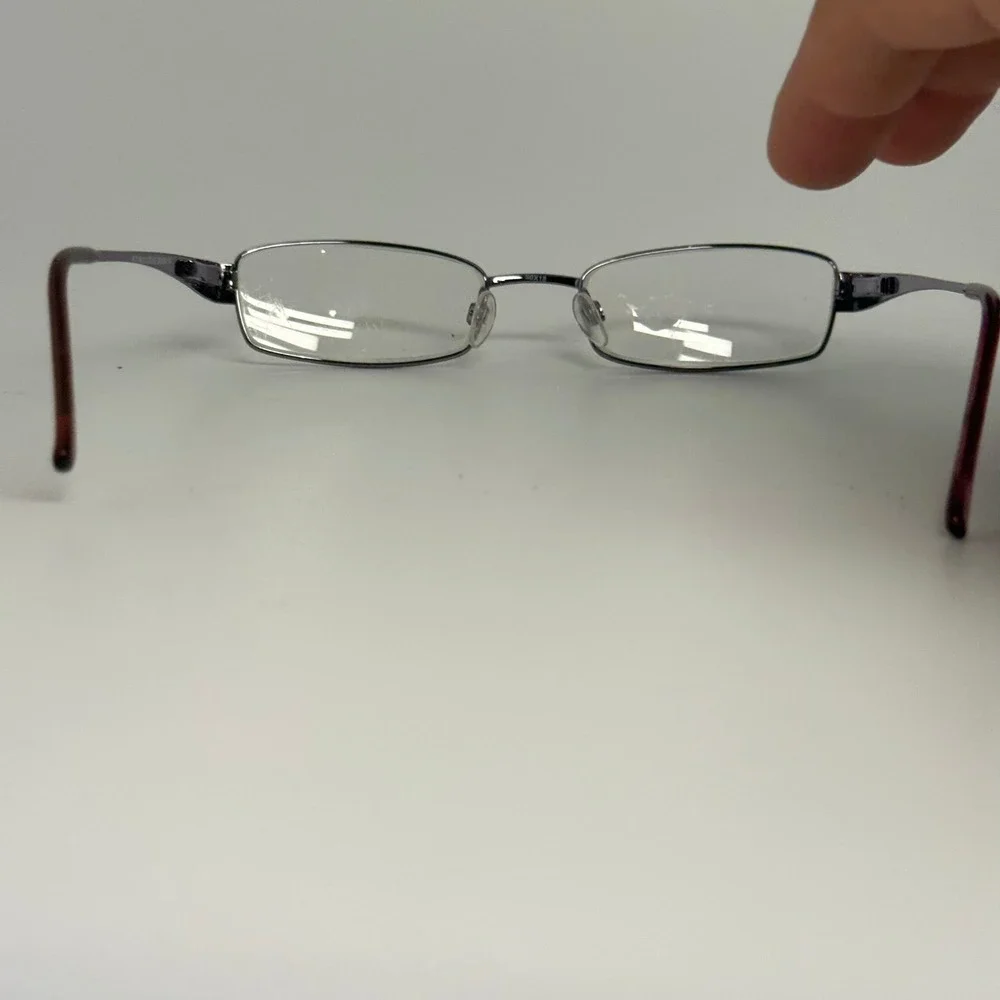 a.n.a. A New Approach Purple Rectangular Eyeglasses Frames a.n.a.02 50-18-135